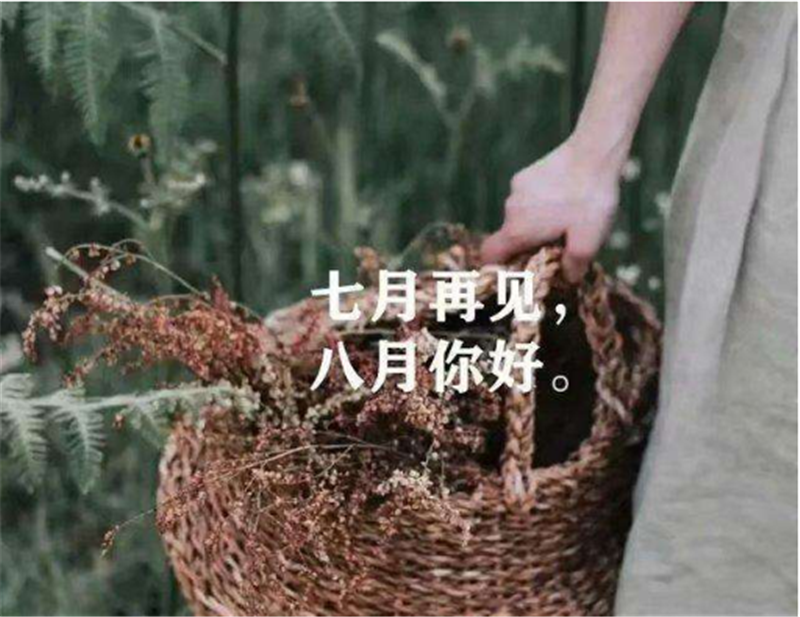 7月再見，8月你好